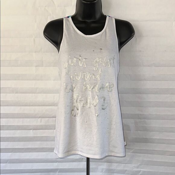 More Than Magic Other - More Than Magic Girls Tank Top “Girls Just Want To Have Fun” Graphic Shirt